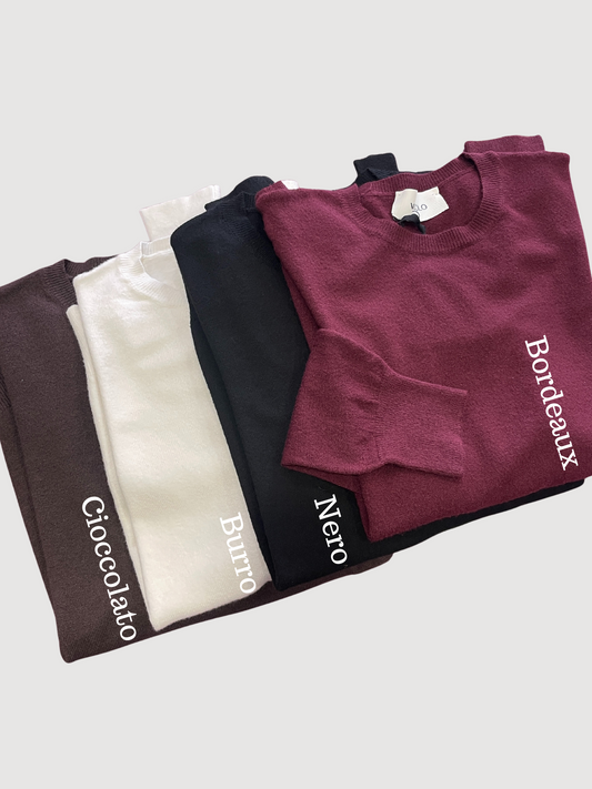 VICOLO - Maglia a girocollo a maniche lunghe - più colori