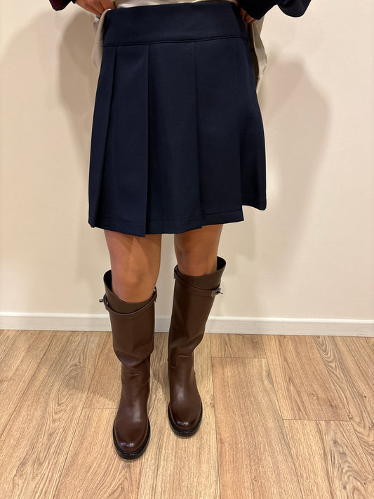 HAVEONE - Pantagonna con pinces color blu