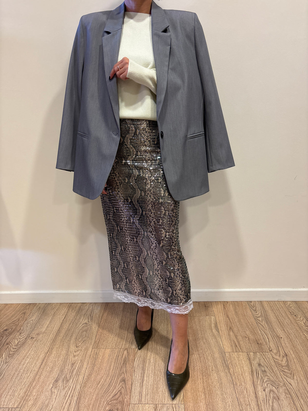 VICOLO - Blazer over color grigio