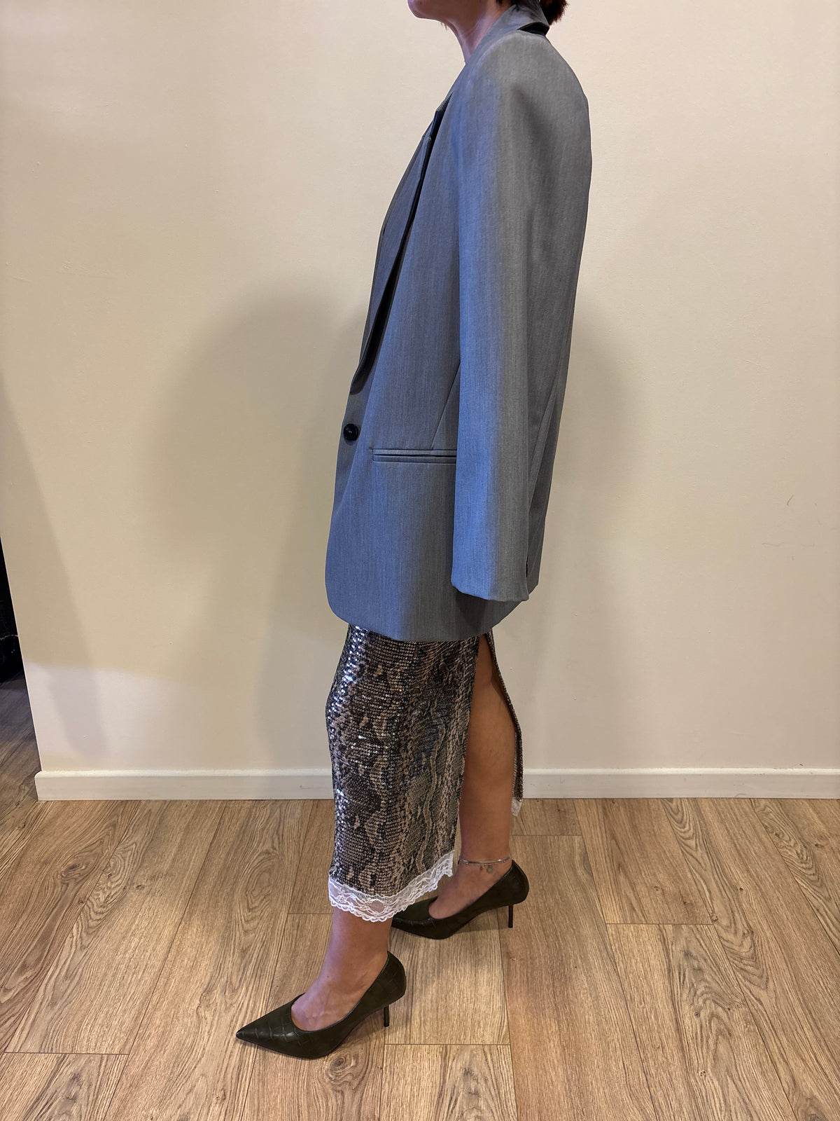 VICOLO - Blazer over color grigio