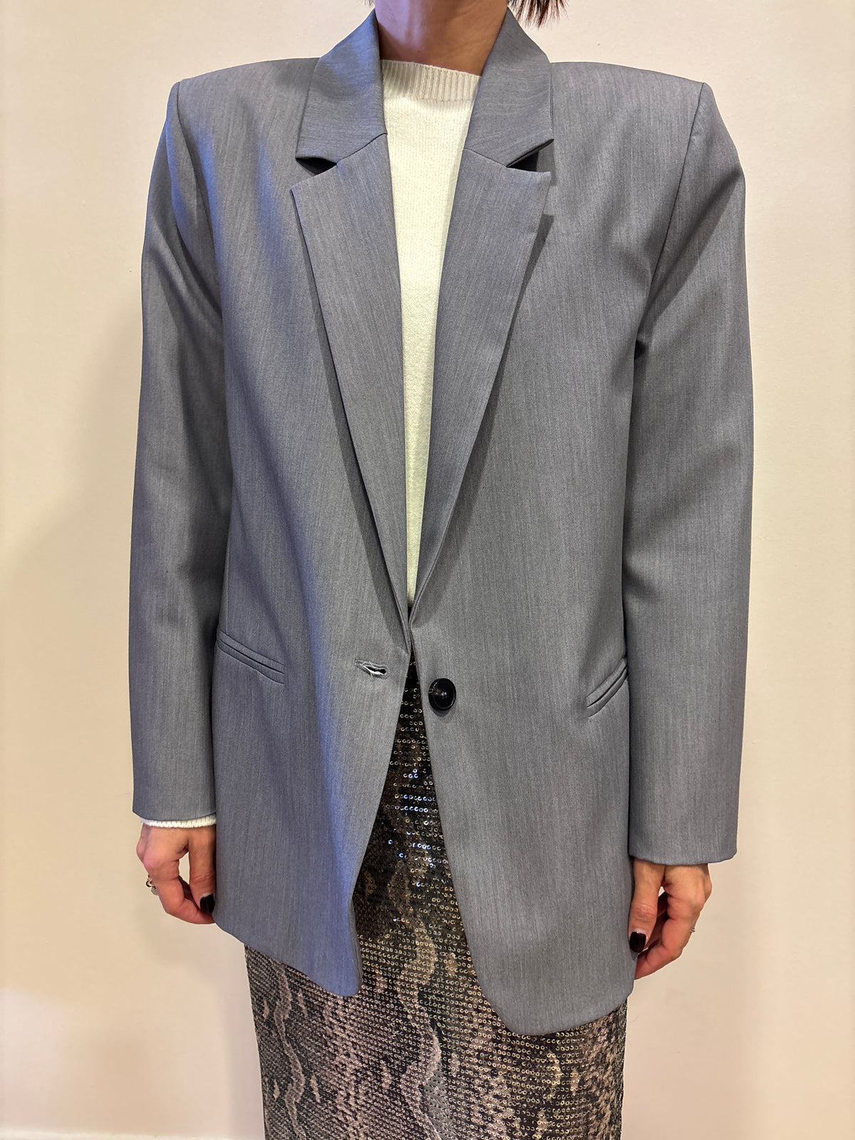 VICOLO - Blazer over color grigio