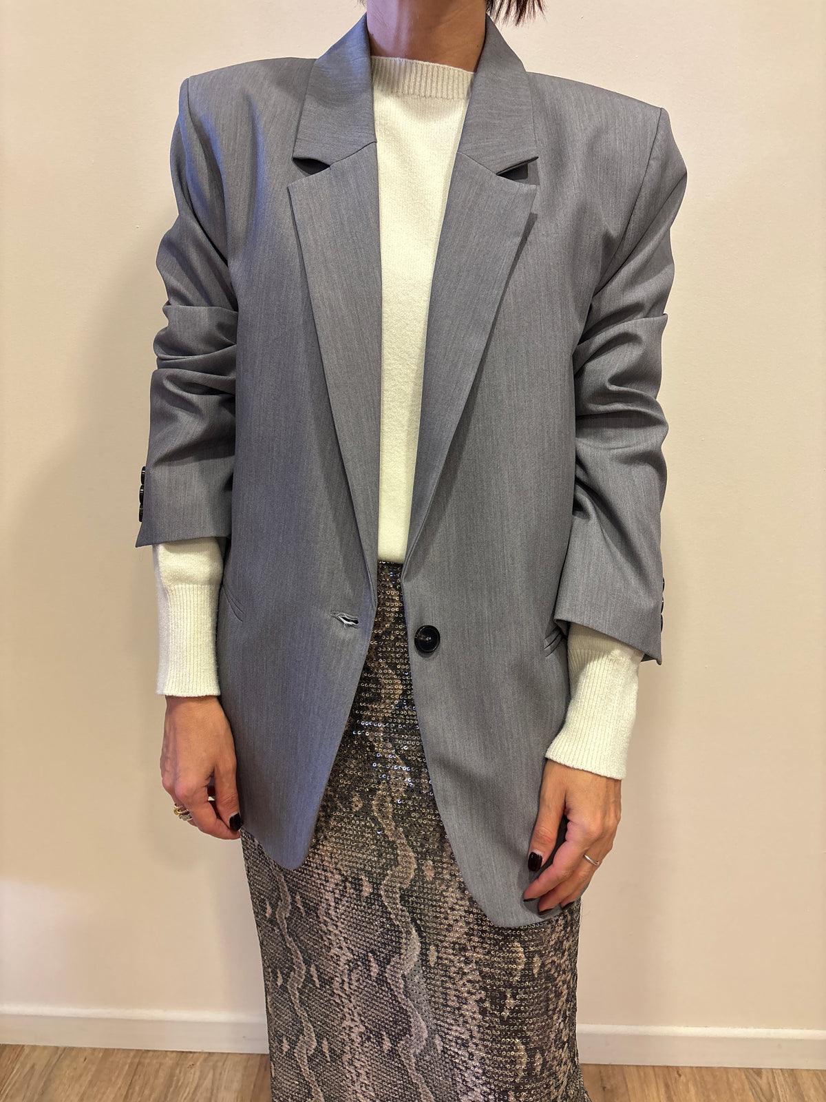 VICOLO - Blazer over color grigio
