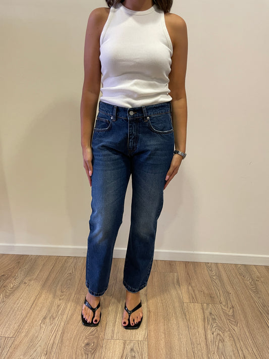 HAVEONE - Jeans Lily dritto a vita media color denim