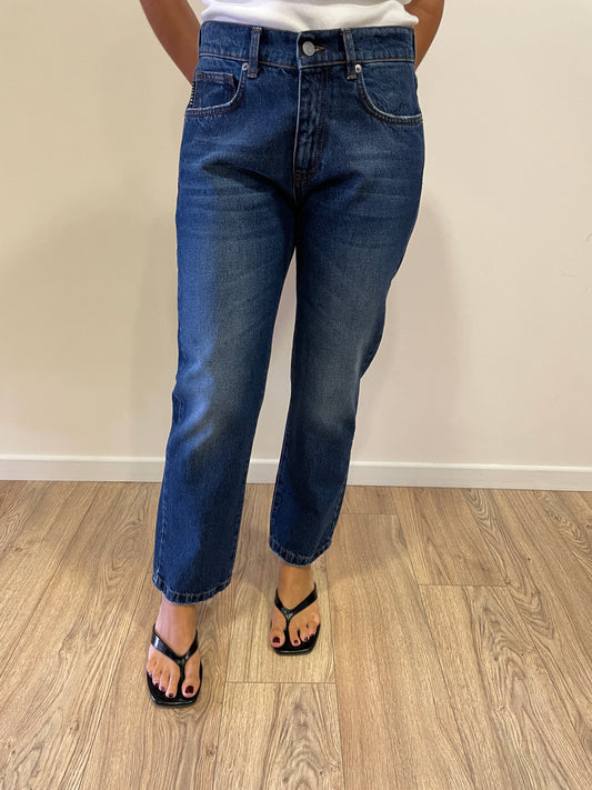 HAVEONE - Jeans Lily dritto a vita media color denim