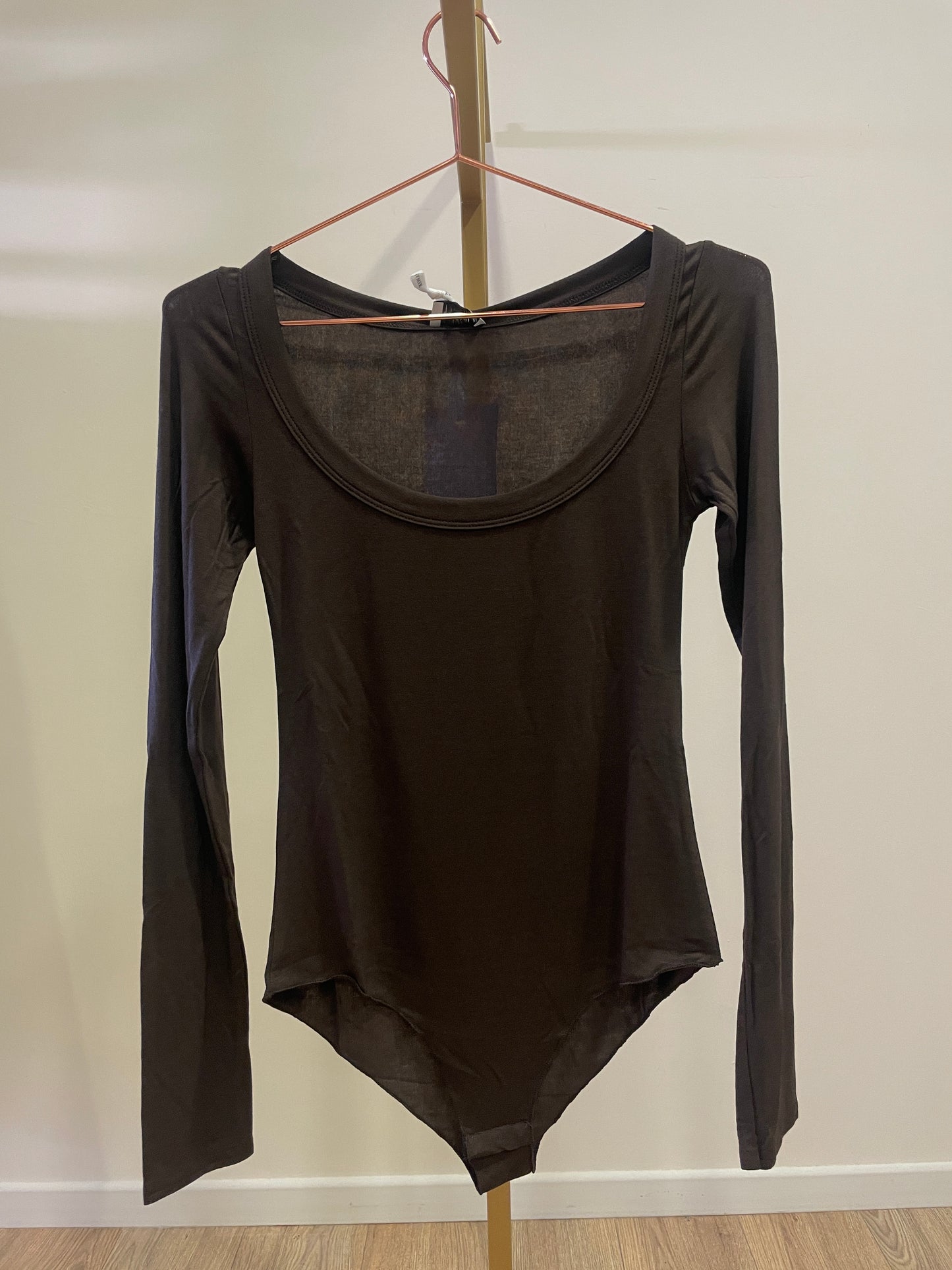 SUSY MIX - Body con scollo tondo a maniche lunghe color crema - più colori