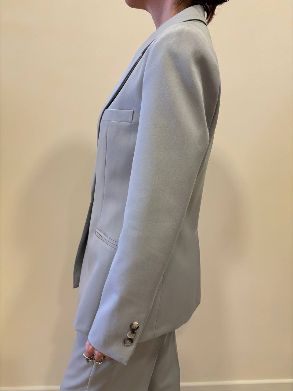 VICOLO - Giacca a un bottone grigia in jersey