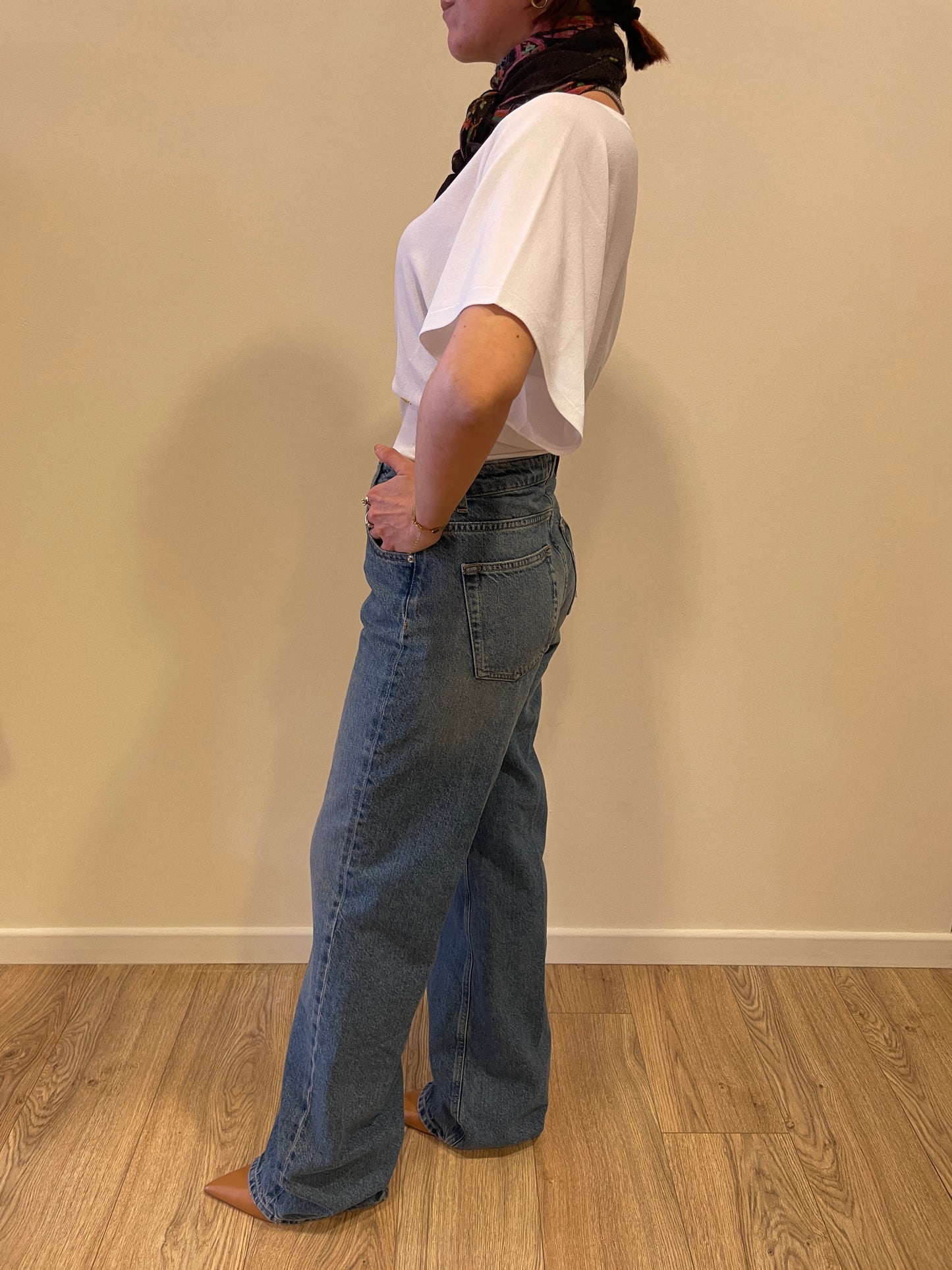 VICOLO - Jeans Alex a palazzo dritto in denim