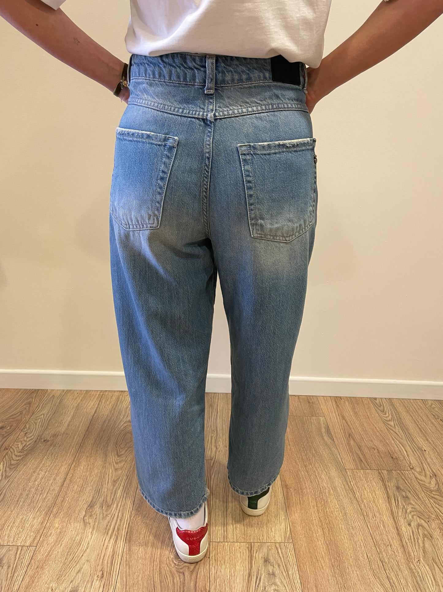 SOUVENIR - Jeans Angel baggy fit in denim morbido