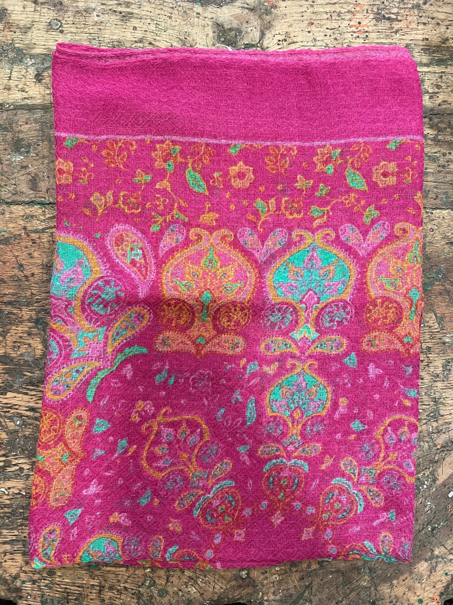 KONTATTO - Foulard in fantasia in misto lana e seta - più colori