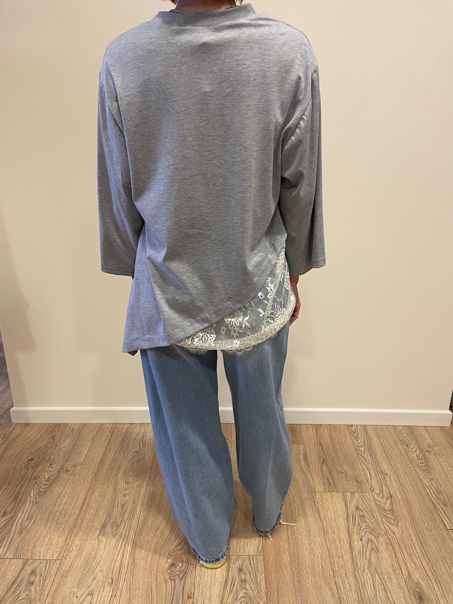 HAVEONE - Jeans Bella in denim chiaro a palazzo