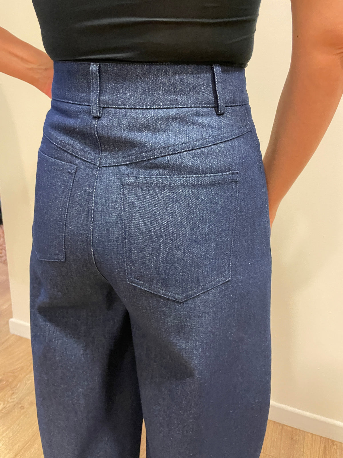 MEME ROAD - Jeans baloon a vita alta color blu