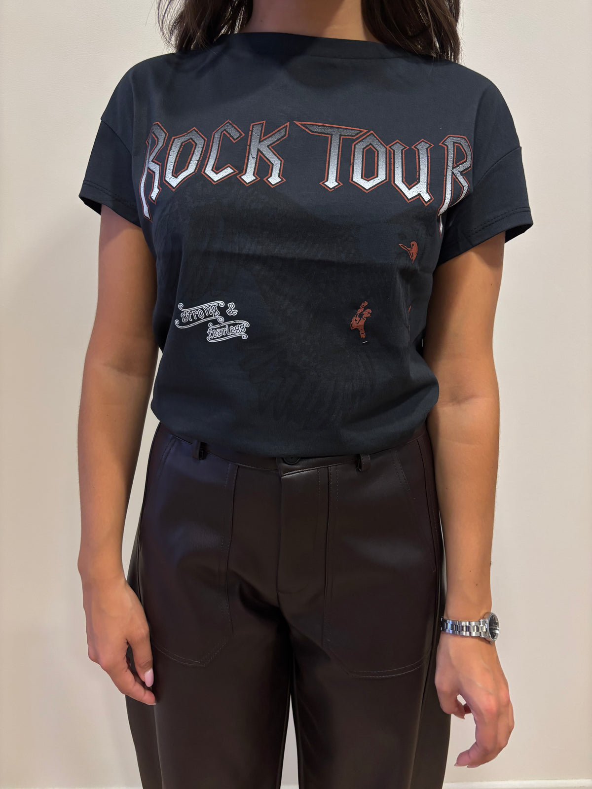 SUSY MIX - T-shirt in cotone con fantasia rock - più varianti