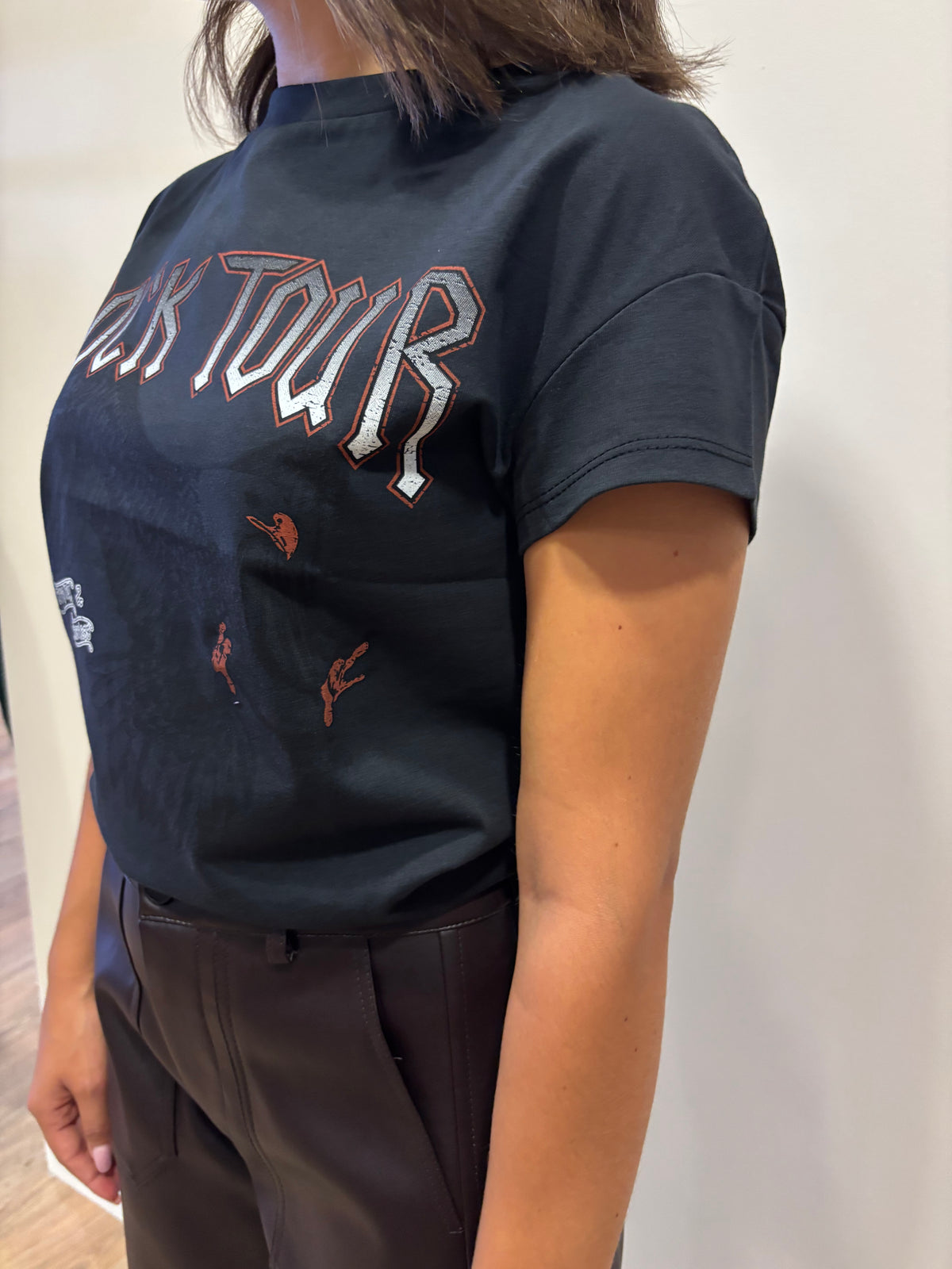 SUSY MIX - T-shirt in cotone con fantasia rock - più varianti