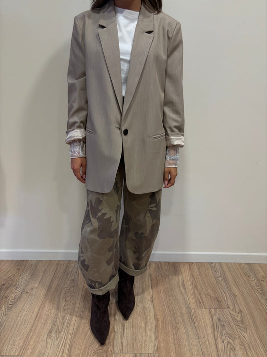 VICOLO - Blazer over color beige