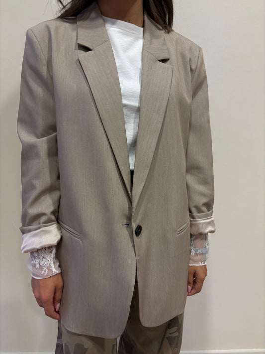 VICOLO - Blazer over color beige