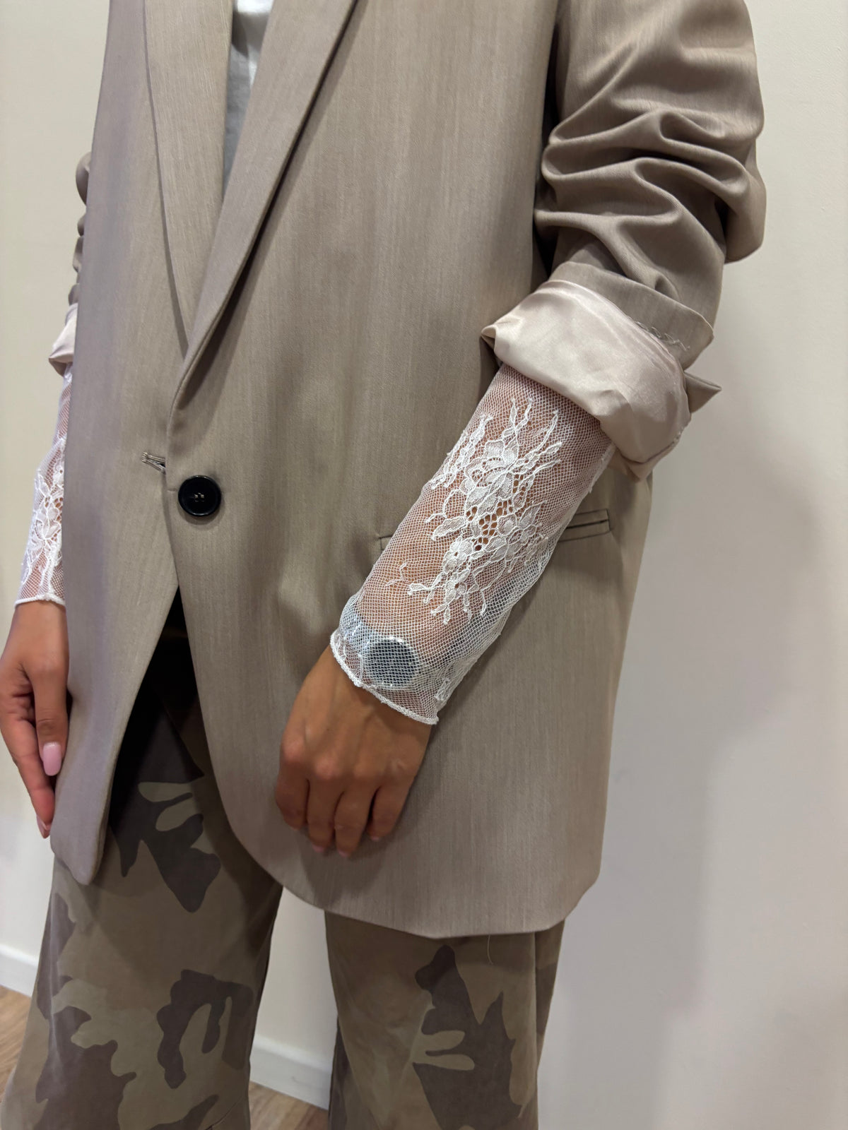 VICOLO - Blazer over color beige