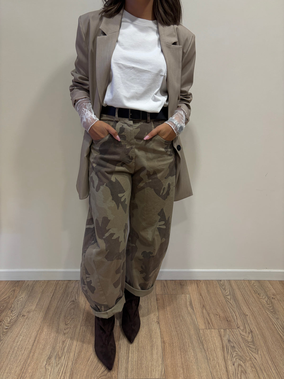 VICOLO - Blazer over color beige