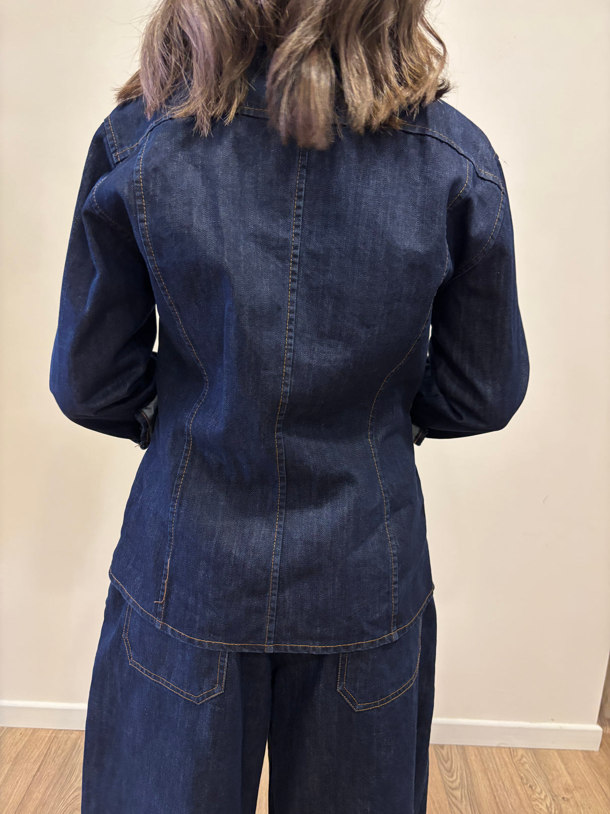 SUSY MIX - Camicia in denim con dettaglio bottoni nascosti