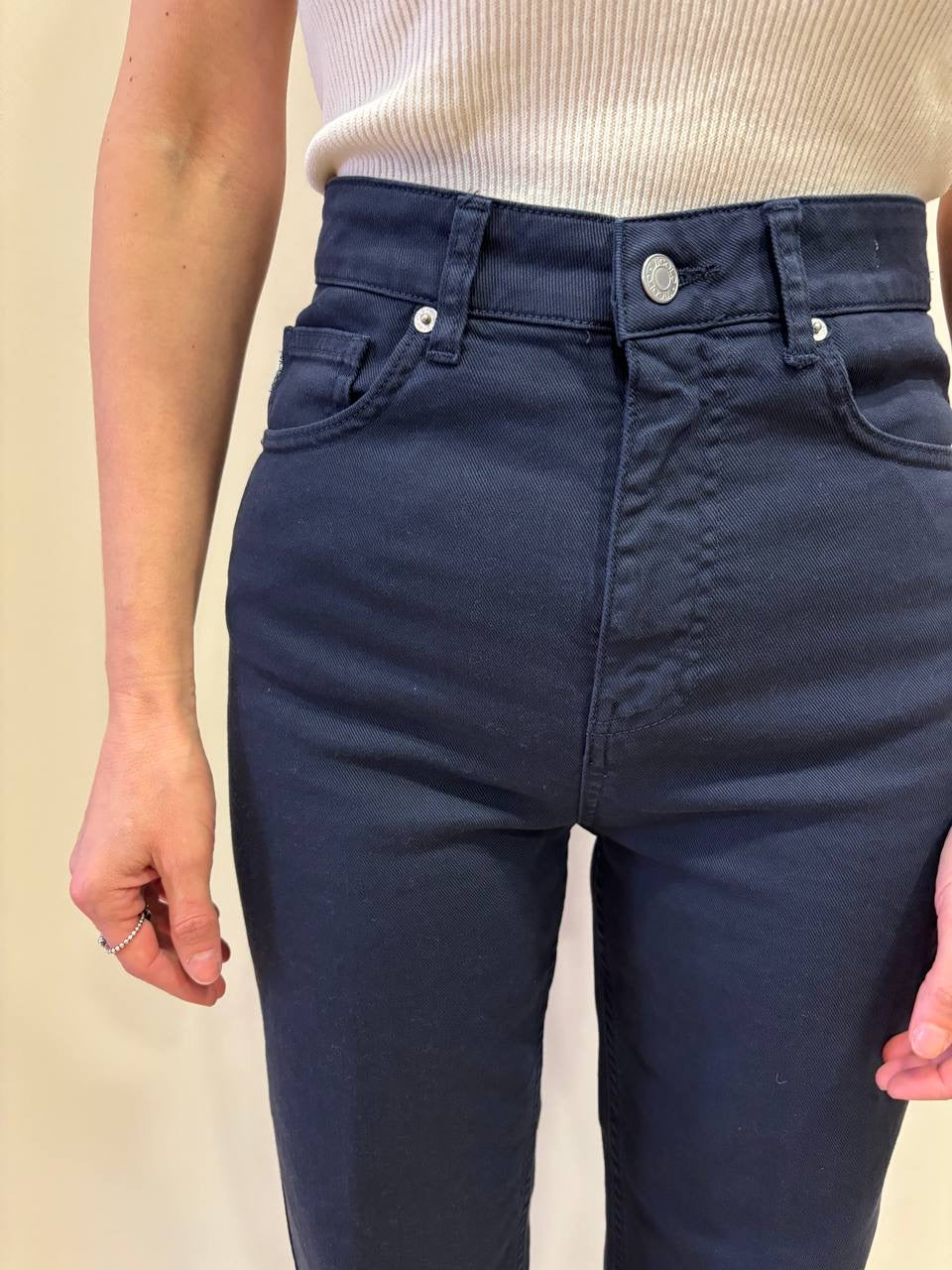 VICOLO - Jeans Kate blu a vita alta straight fit