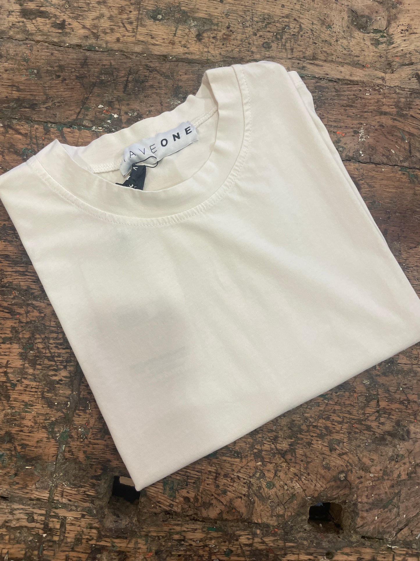 HAVEONE - T-shirt in cotone a scatoletta blu - più colori