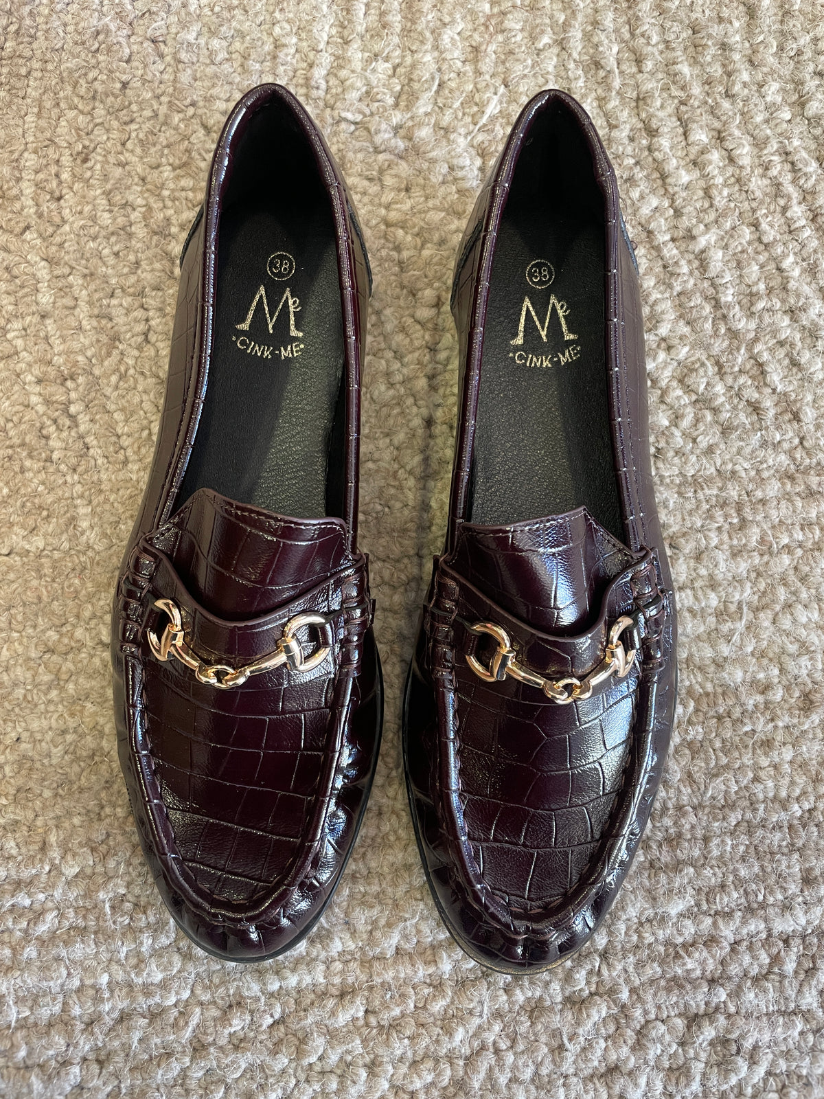 Mocassini in cocco con fibbia color moro
