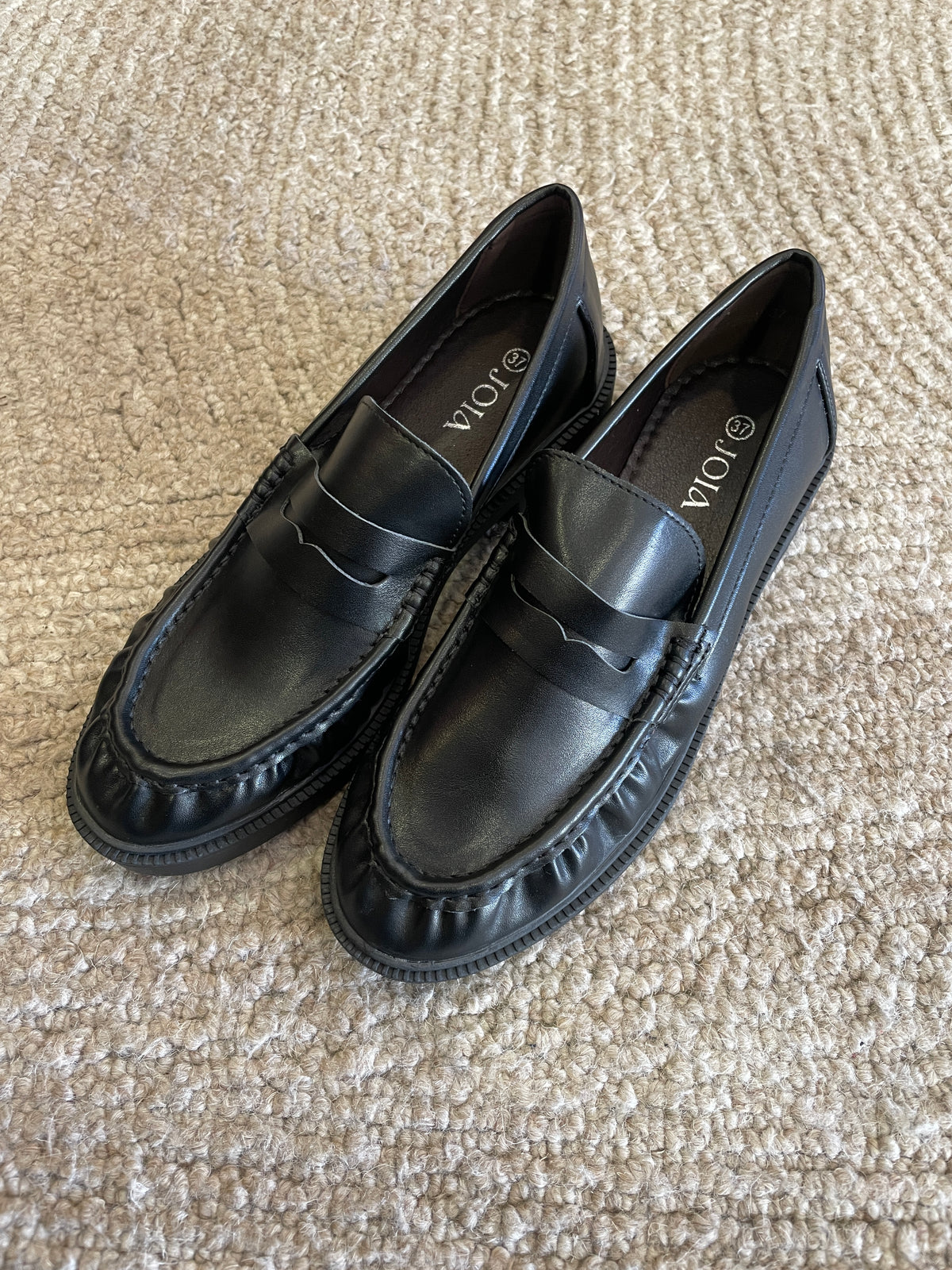 Mocassino in ecopelle nero