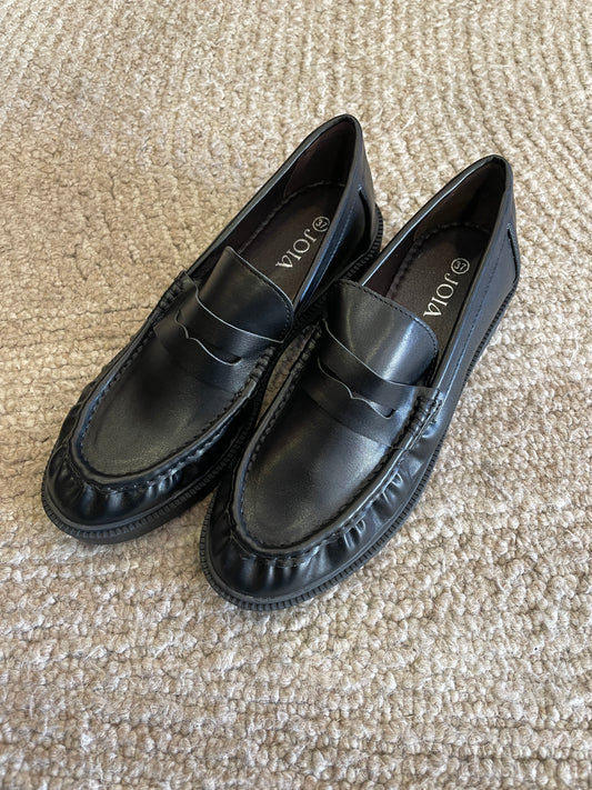 Mocassino in ecopelle nero