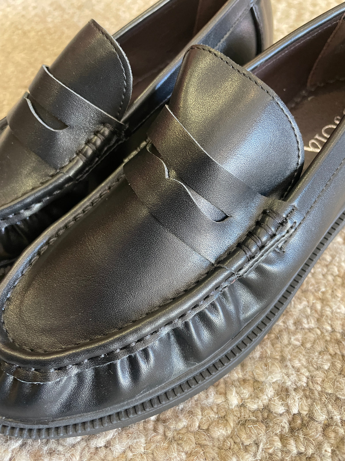 Mocassino in ecopelle nero
