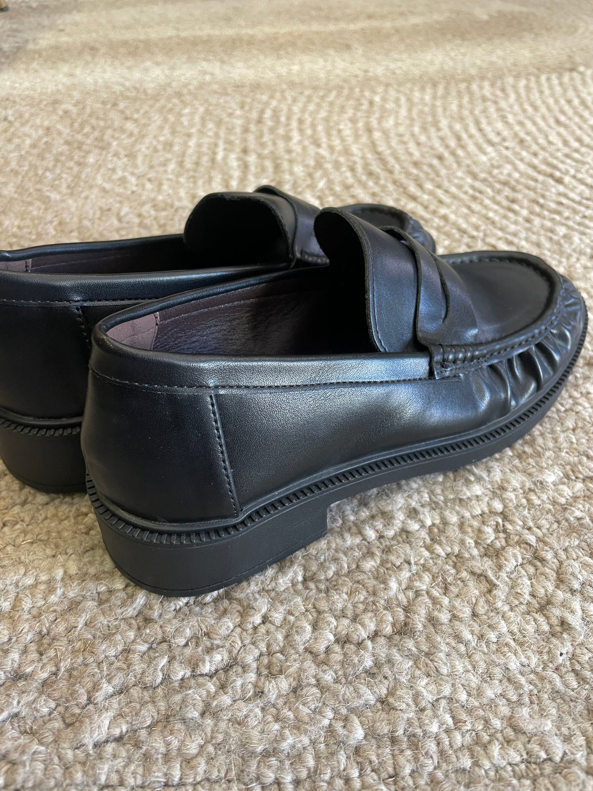Mocassino in ecopelle nero