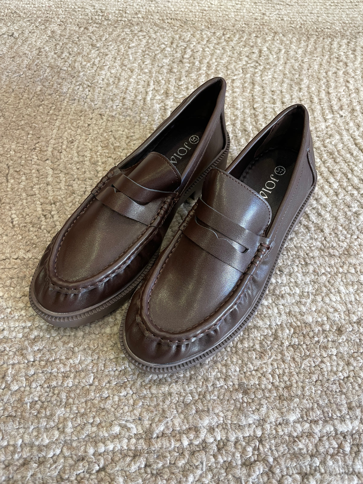Mocassino in ecopelle marrone