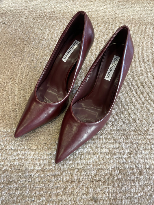 Decolleté in ecopelle color bordeaux