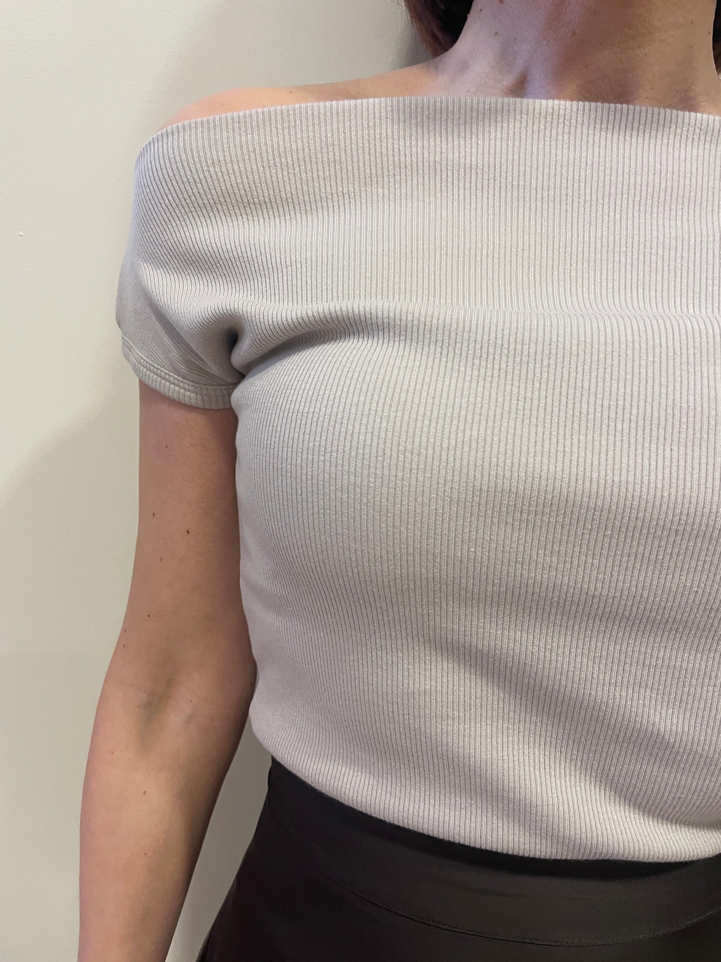 VICOLO - Maglia schiffer a mezze maniche a costine corda - più colori