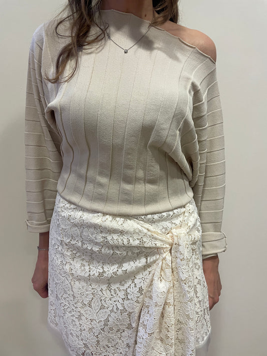 VICOLO - Maglia a maniche lunghe a costine larghe morbida - più colori