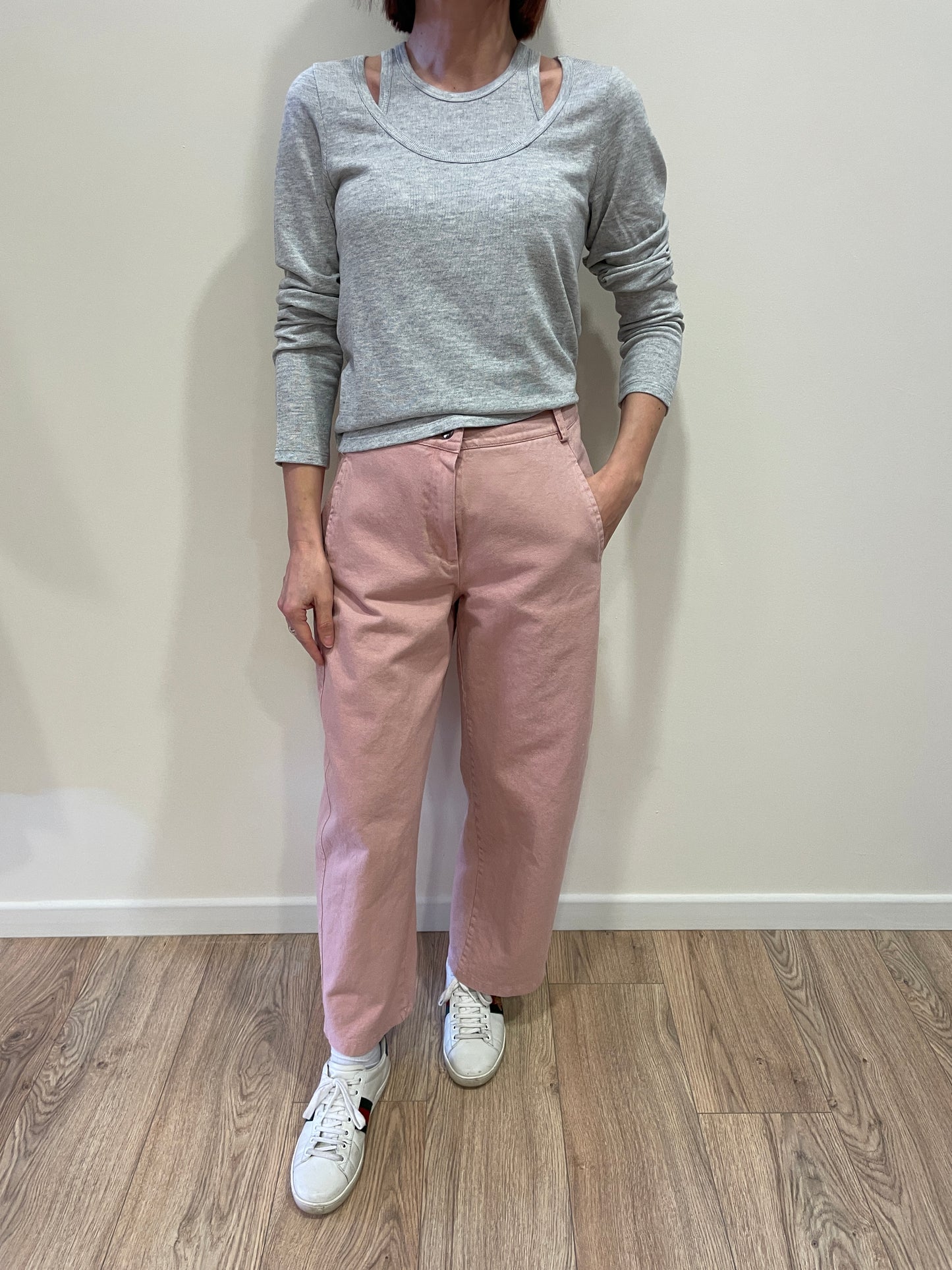 KONTATTO - Twin set con maglia e canotta a costine - più colori