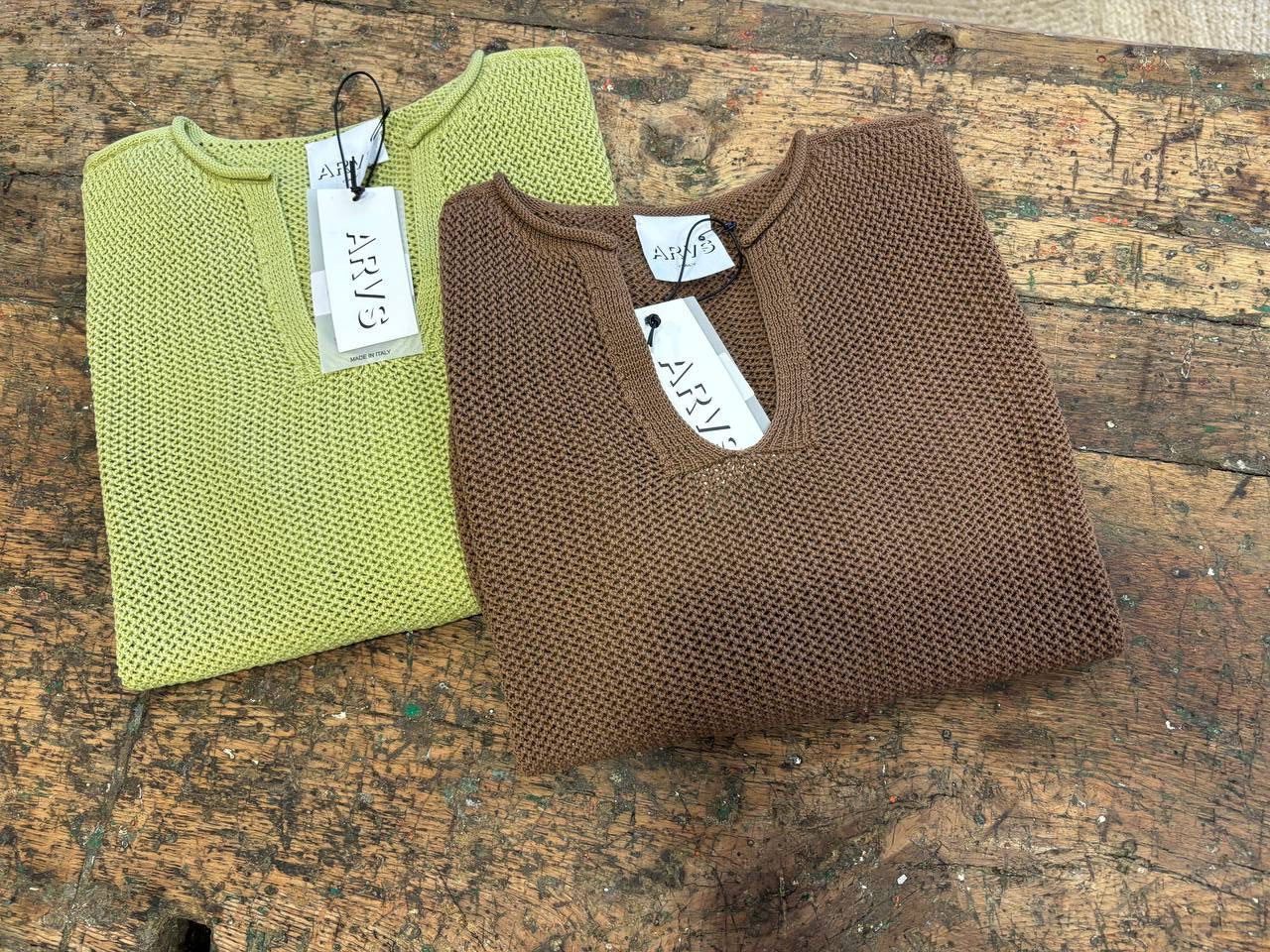 ARVS - Maglia a mezze maniche 100% cotone - più colori