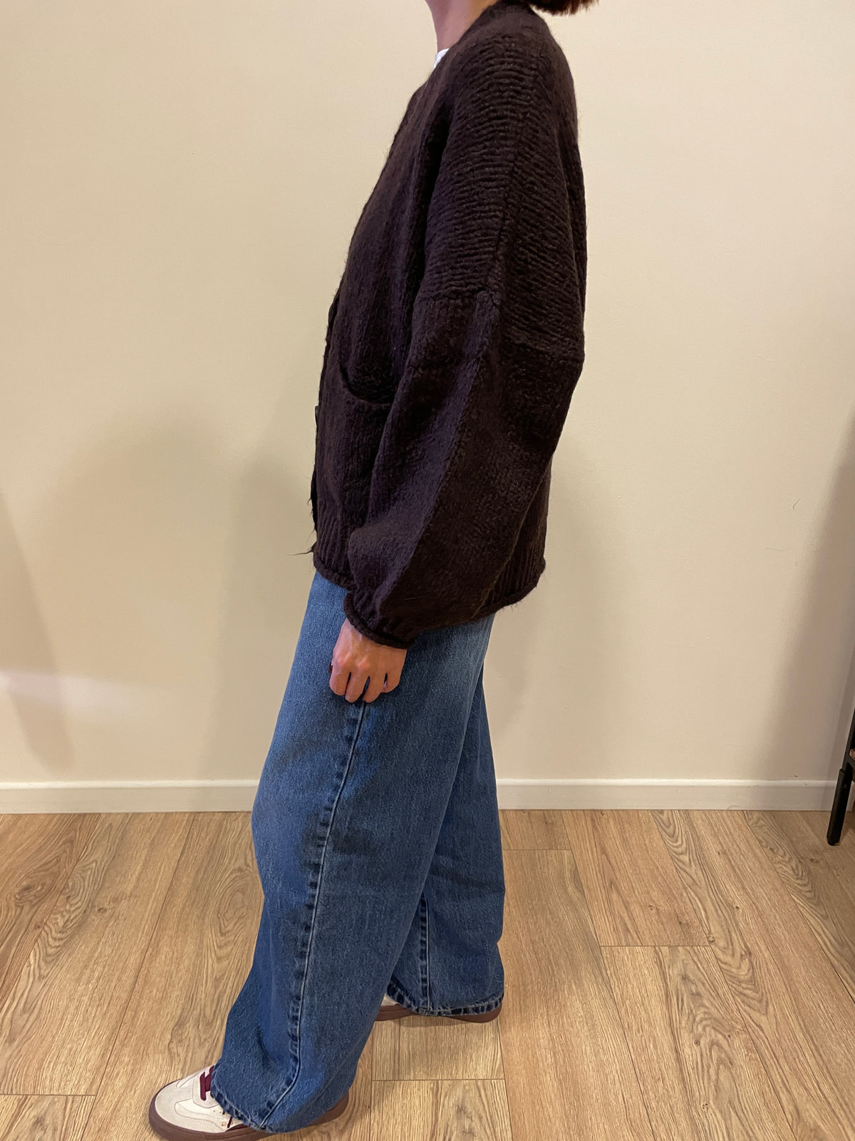 HAVEONE - Cardigan a ovetto con bottoni e tasche frontali - più colori