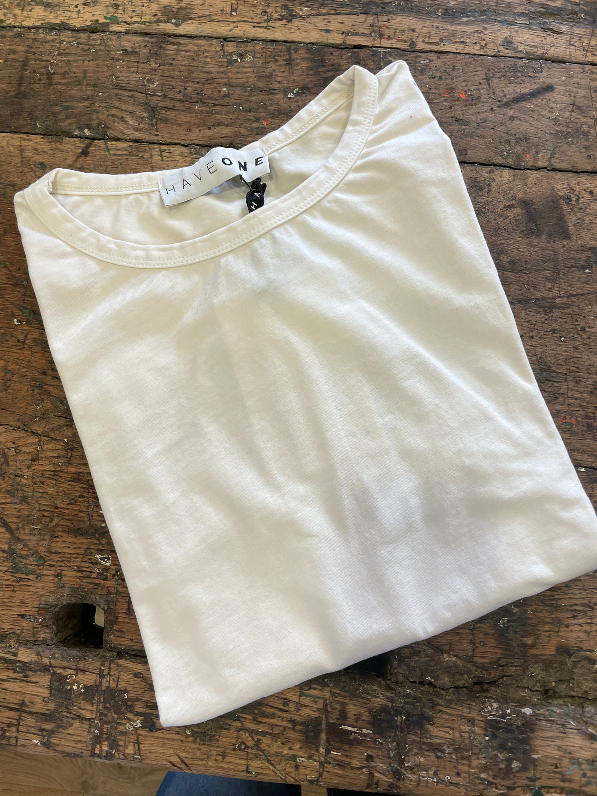 HAVEONE - Maglia in cotone a scatoletta con maniche ampie - più colori