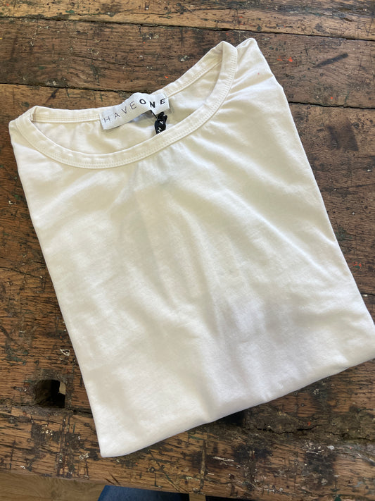 HAVEONE - Maglia in cotone a scatoletta con maniche ampie - più colori