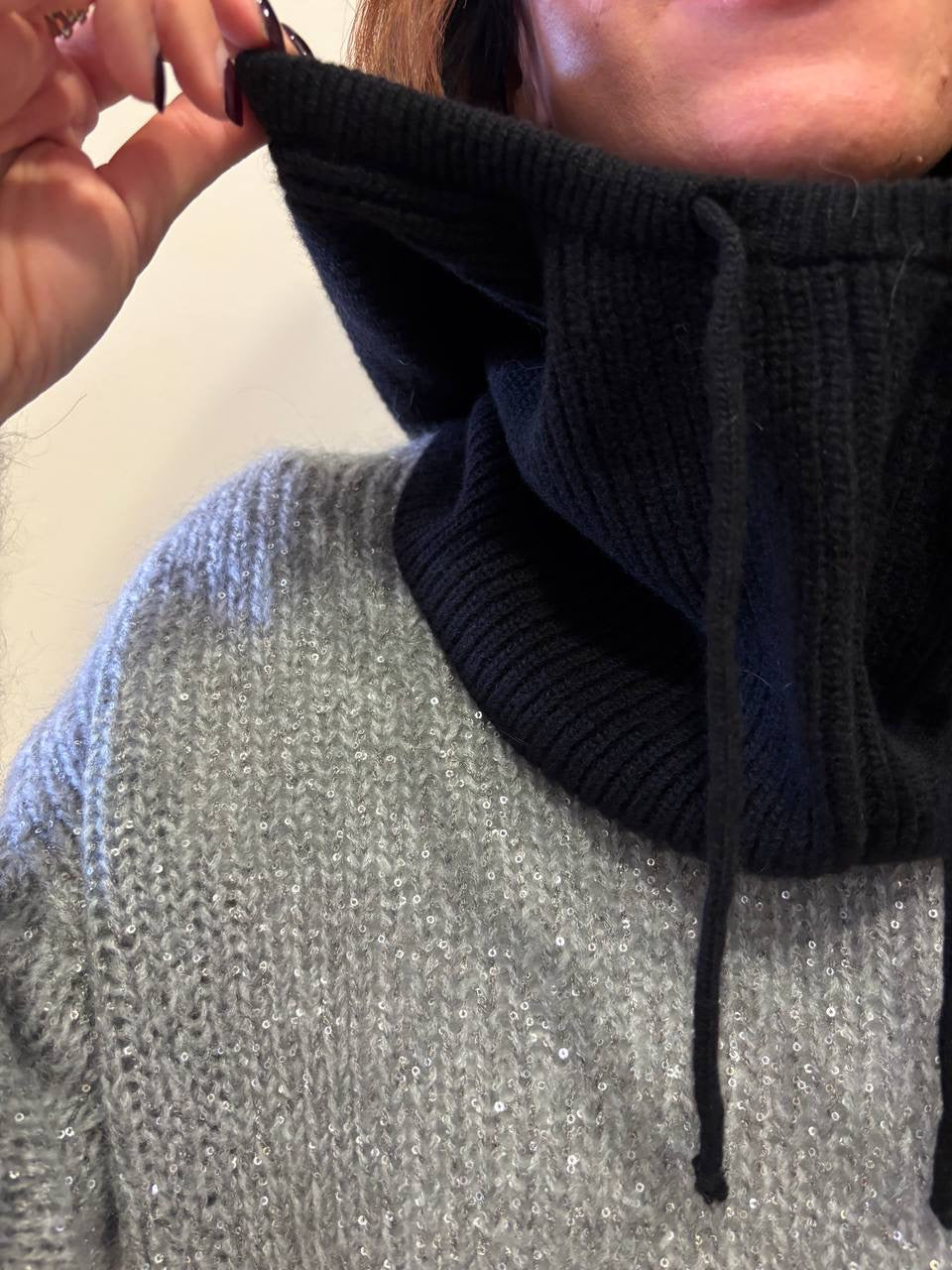 KONTATTO - Balaclava in lana con laccetti - più varianti