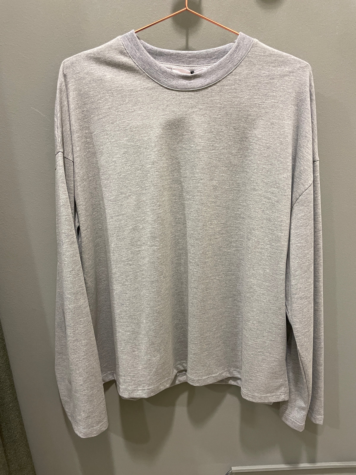 LUMINA - Maglia in cotone over bianca a maniche lunghe - più colori