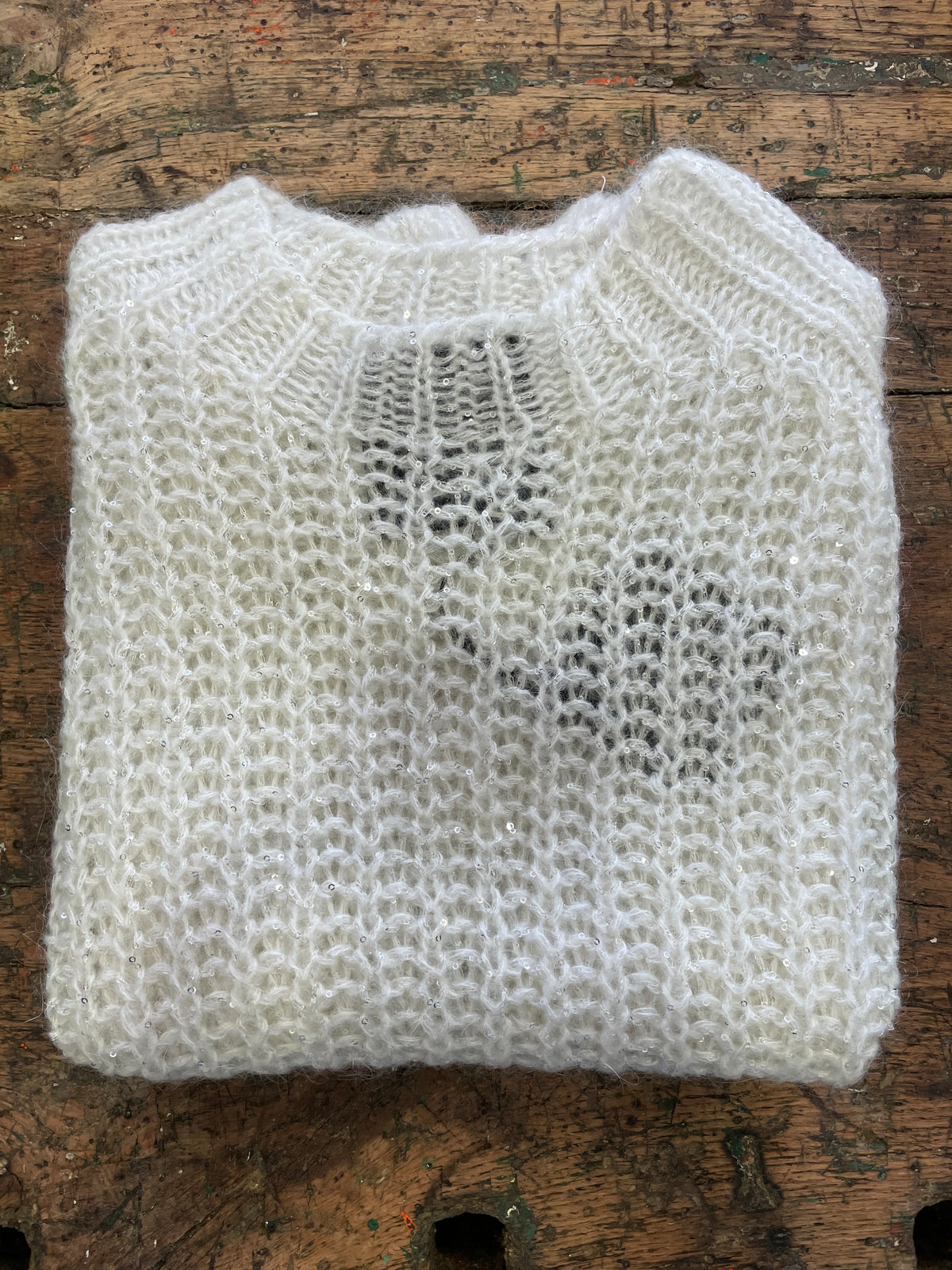 SOUVENIR - Gilet in maglia con micro lucette color ruggine - più varianti