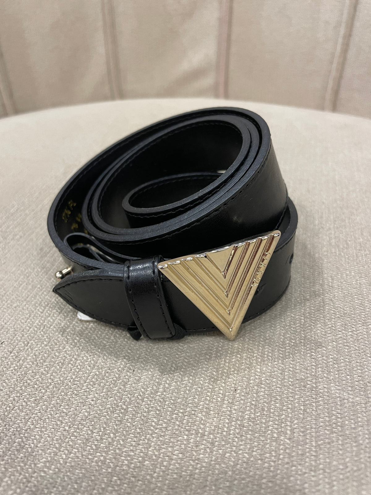 VICOLO - Cintura con fibbia oro color nero