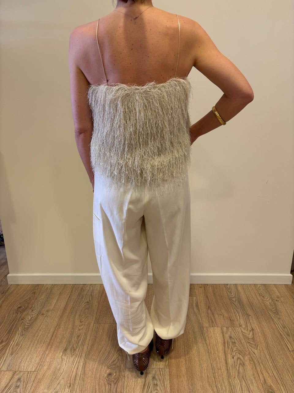 KAOS - Pantalone burro barrel fit con dettaglio coulisse