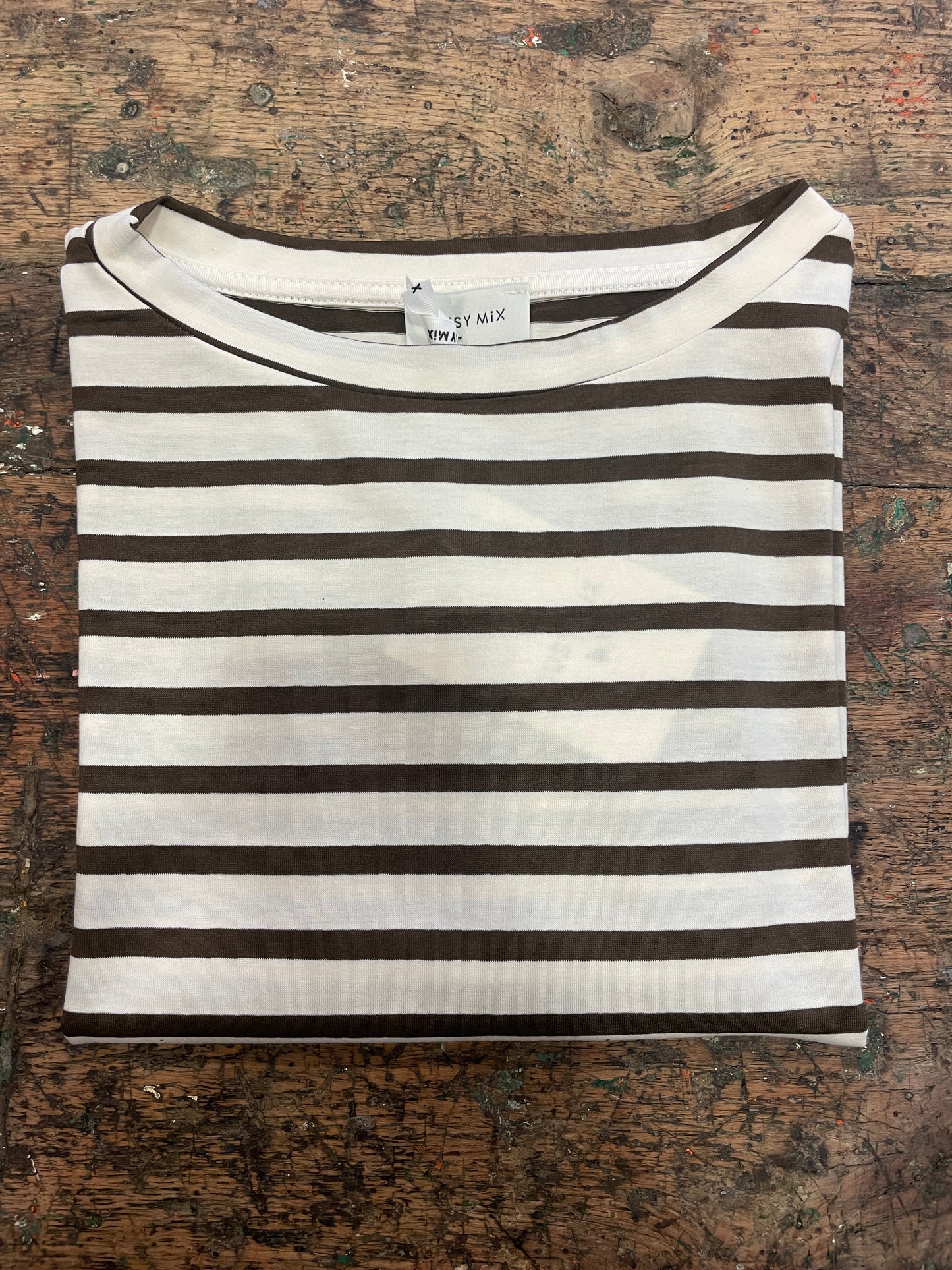 SUSY MIX - T-shirt a righe a scatoletta a girocollo - più colori