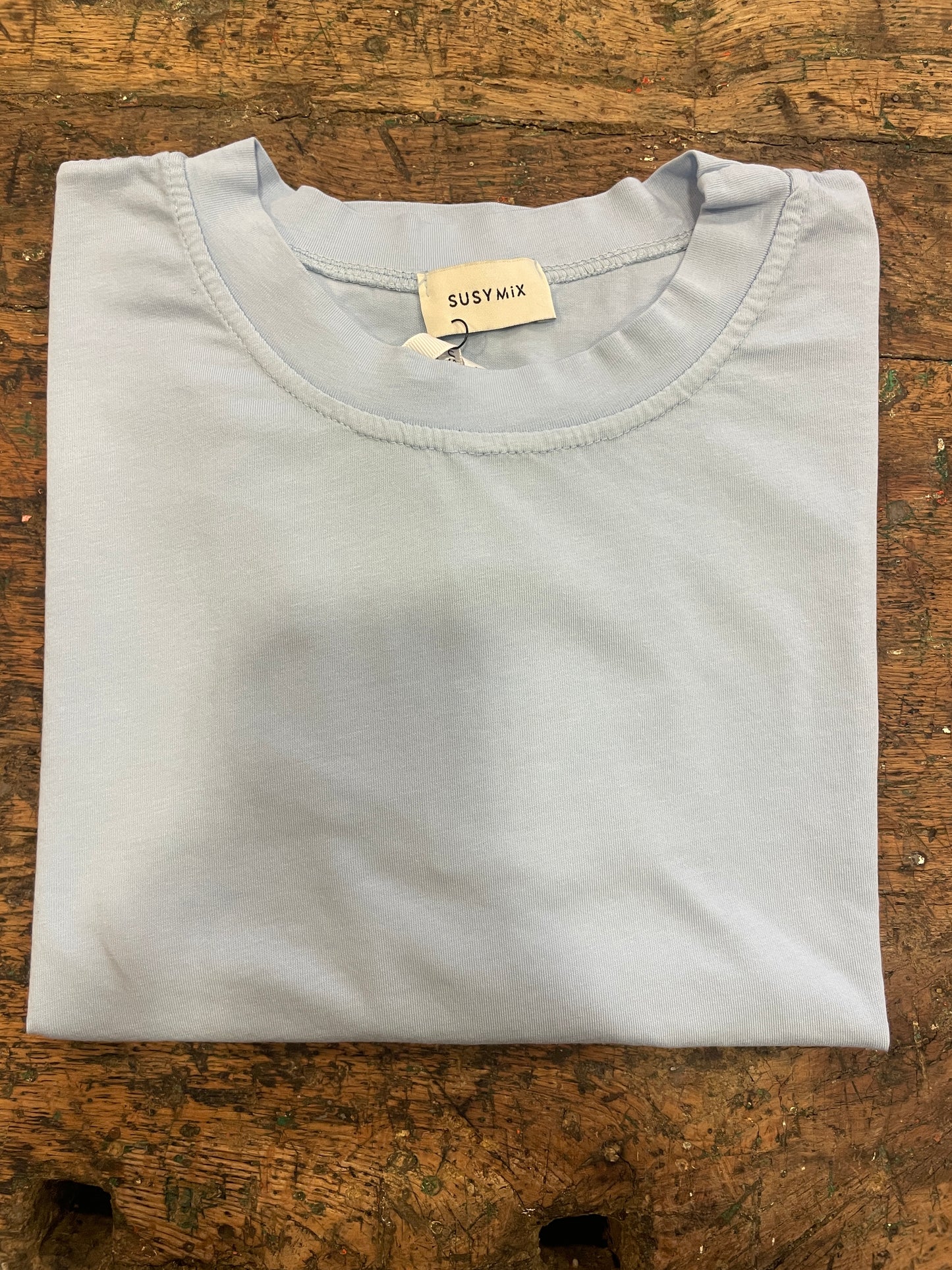 SUSY MIX - T-shirt a scatoletta in cotone a tinta unita - più colori