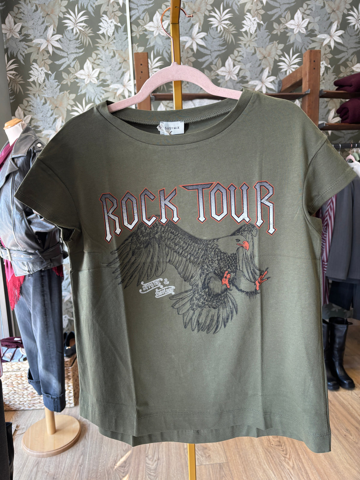 SUSY MIX - T-shirt in cotone con fantasia rock - più varianti