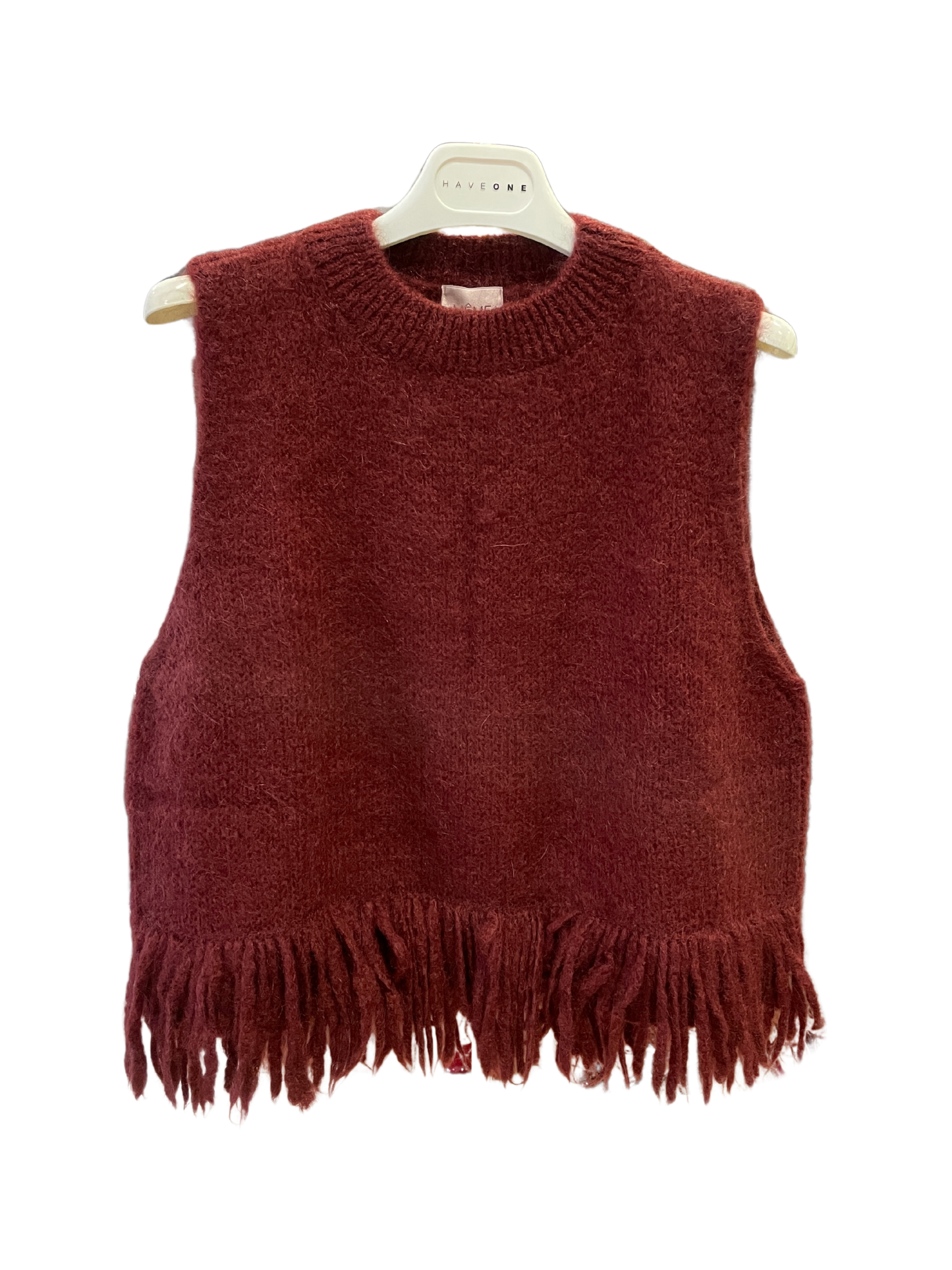 MEME ROAD - Gilet in misto mohair con frange - più colori